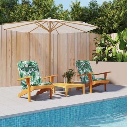 PODUSZKA NA KRZESŁO KWIATOWY 2 SZT ZIELONY 58X77X4.5CM