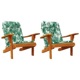 PODUSZKA NA KRZESŁO KWIATOWY 2 SZT ZIELONY 58X77X4.5CM