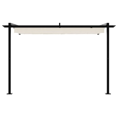 VidaXL Altana Montowana na Ścianie Kremowy Stal