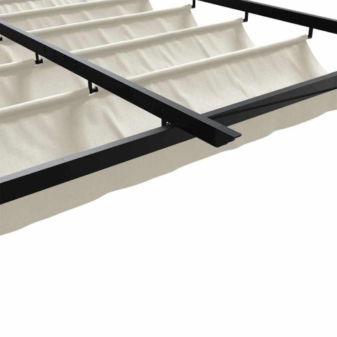 VidaXL Altana Montowana na Ścianie Kremowy Stal