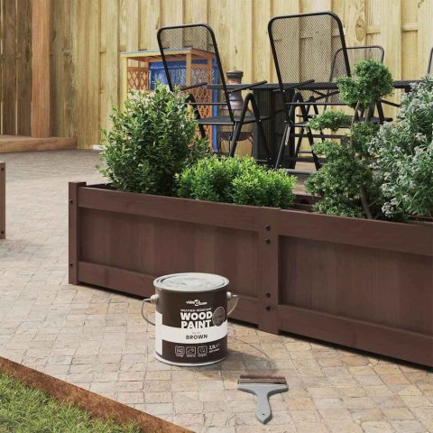 FARBA DO DREWNA BRĄZOWY 16,5X16,5X16CM WYDRUK NA ŚCIANIE