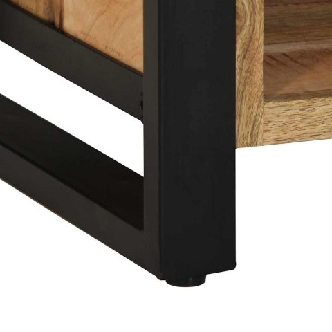 ŁAWKA NA BUTY BRĄZOWY 100X40X50CM LITE DREWNO MANGO