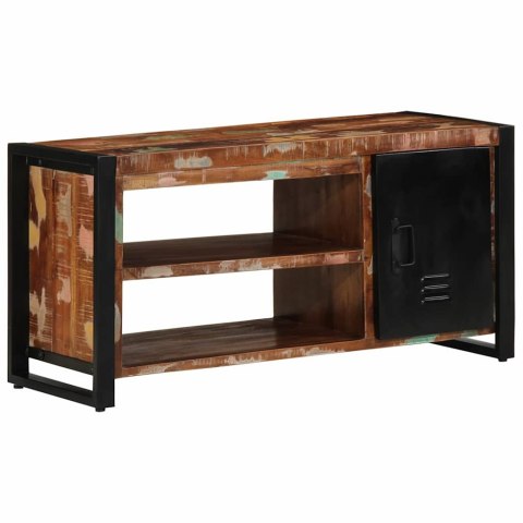 VidaXL Ławka na Buty Wielokolorowe Lite drewno z odzysku