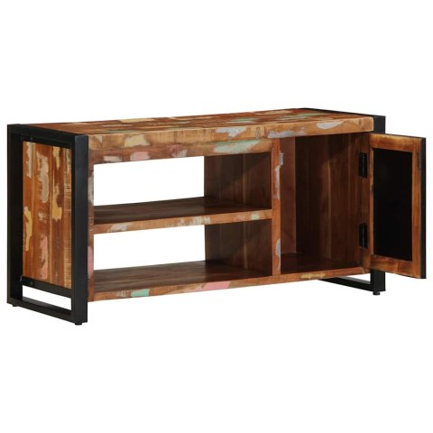 VidaXL Ławka na Buty Wielokolorowe Lite drewno z odzysku