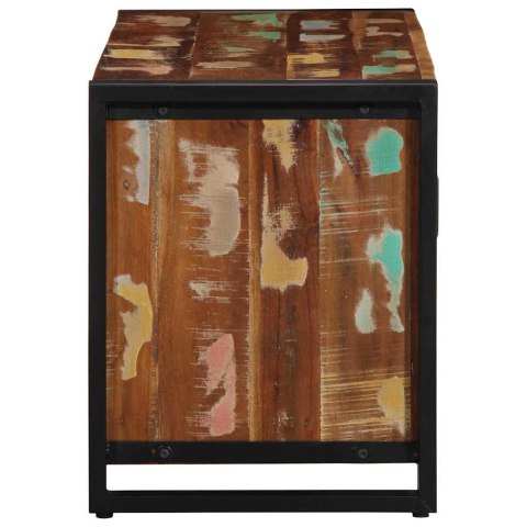 VidaXL Ławka na Buty Wielokolorowe Lite drewno z odzysku