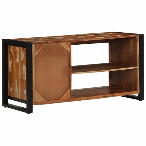 VidaXL Ławka na Buty Wielokolorowe Lite drewno z odzysku