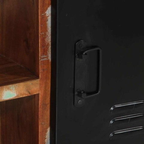 VidaXL Ławka na Buty Wielokolorowe Lite drewno z odzysku