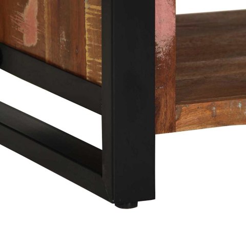 VidaXL Ławka na Buty Wielokolorowe Lite drewno z odzysku