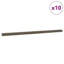 VidaXL Listwy schodowe 10 pcs Brązowy 67 cm Aluminium