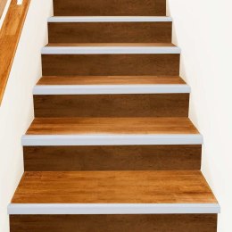 VidaXL Listwy schodowe 30 pcs Srebrny 67 cm Aluminium