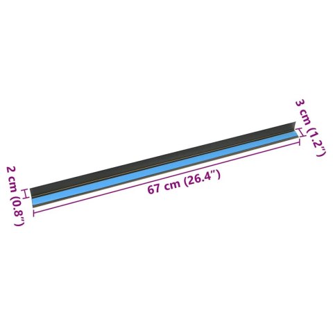 LISTWY SCHODOWE 30 SZT SZAMPAŃSKI 67CM ALUMINIUM