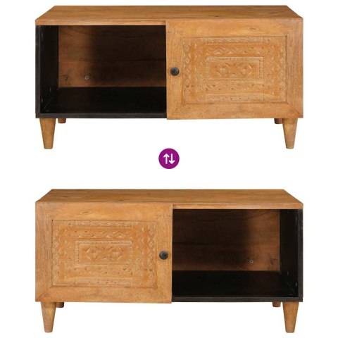 VidaXL Stolik kawowy Jasny Brąz 80 x 50 x 40 cm Lite drewno akacjowe