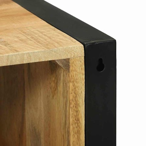 SZAFKA ŁAZIENKOWA BRĄZOWY 40X30X90CM LITE DREWNO MANGO