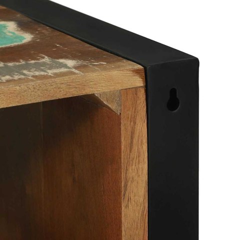 SZAFKA ŁAZIENKOWA BRĄZOWY 40X 30X 90CM LITE DREWNO Z ODZYSKU