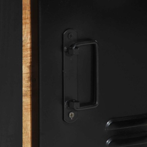 SZAFKA ŁAZIENKOWA BRĄZOWY 40X35X75CM LITE DREWNO MANGO