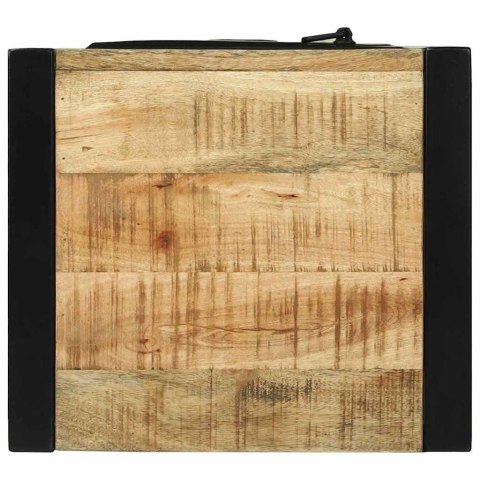 SZAFKA ŁAZIENKOWA BRĄZOWY 40X35X90CM LITE DREWNO MANGO