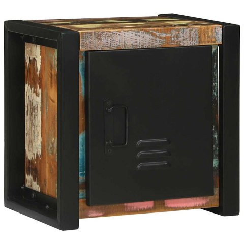 SZAFKA ŁAZIENKOWA BRĄZOWY 40X 30X 40CM LITE DREWNO Z ODZYSKU