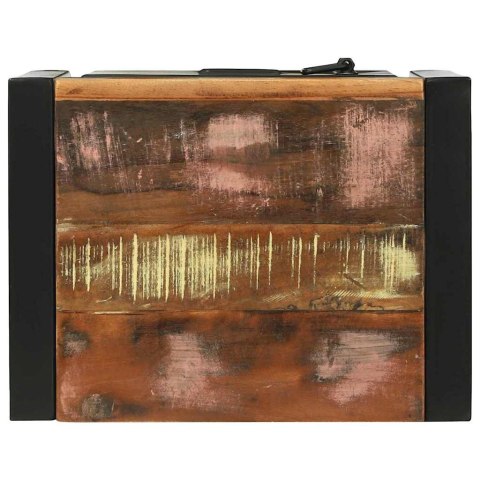 SZAFKA ŁAZIENKOWA BRĄZOWY 40X 30X 40CM LITE DREWNO Z ODZYSKU