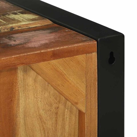 SZAFKA ŁAZIENKOWA BRĄZOWY 40X 30X 40CM LITE DREWNO Z ODZYSKU