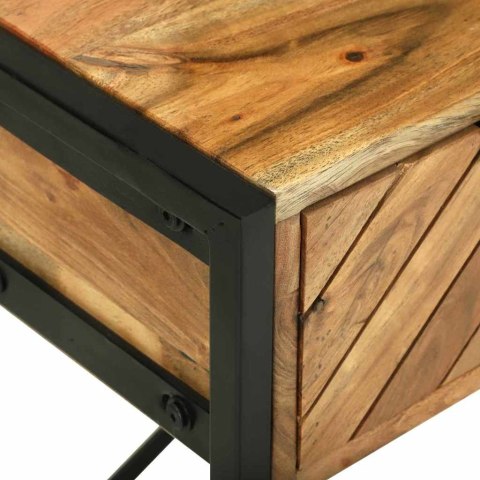 VidaXL Toaletka Brązowy 100 x 40 x 120 cm Lite drewno akacjowe