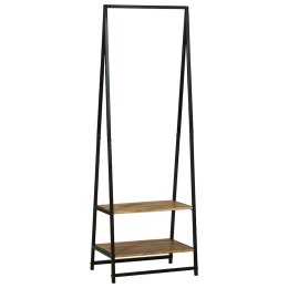 VidaXL Wieszak na Ubrania Czarny 60 x 45 x 180 cm Lite drewno akacjowe