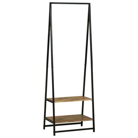 VidaXL Wieszak na Ubrania Czarny 60 x 45 x 180 cm Lite drewno akacjowe