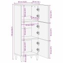 HIGHBOARD JASNOBRĄZOWY 40X33X110CM LITE DREWNO MANGO