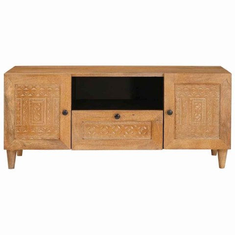 SZAFKI DO TV TELEWIZYJNE Z SZUFLADĄ JASNY BRĄZ 105X33X46CM