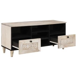 JEDNOSTKI TELEWIZYJNE Z SZUFLADĄ Z PÓŁKĄ BIAŁY 100X 33X 46CM