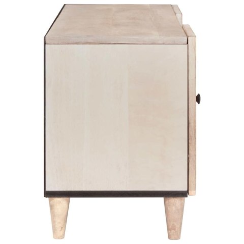 SZAFKI DO TV TELEWIZYJNE Z SZUFLADĄ Z PÓŁKĄ BIAŁY 105X33X46CM