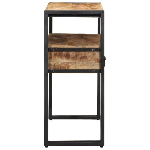 VidaXL Konsola z szufladą Brązowy 90 x 33 x 75 cm lite drewno mango