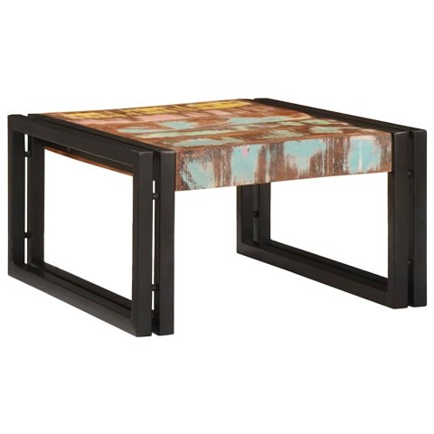 PÓŁKA ŁAZIENKOWA 60X50X23CM LITE DREWNO MANGO I ŻELAZO