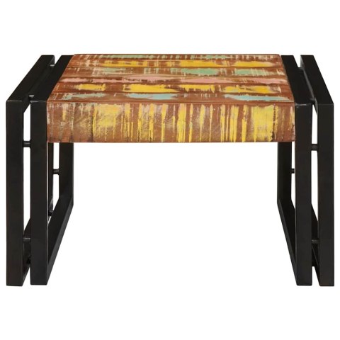 PÓŁKA ŁAZIENKOWA 60X50X23CM LITE DREWNO MANGO I ŻELAZO