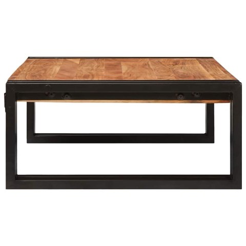 PÓŁKA ŁAZIENKOWA 65X50X23CM LITE DREWNO MANGO I ŻELAZO