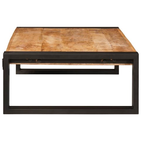 PÓŁKA ŁAZIENKOWA 80X50X23CM LITE DREWNO MANGO I ŻELAZO