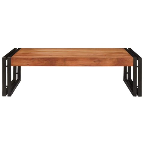 PÓŁKA ŁAZIENKOWA 80X50X23CM LITE DREWNO MANGO I ŻELAZO