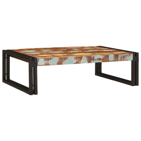 PÓŁKA ŁAZIENKOWA 80X50X23CM LITE DREWNO MANGO I ŻELAZO