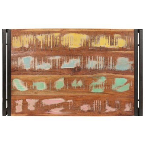 PÓŁKA ŁAZIENKOWA 80X50X23CM LITE DREWNO MANGO I ŻELAZO