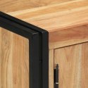 VidaXL Szafka na buty Czarny 30 x 30 x 40 cm Lite drewno akacjowe