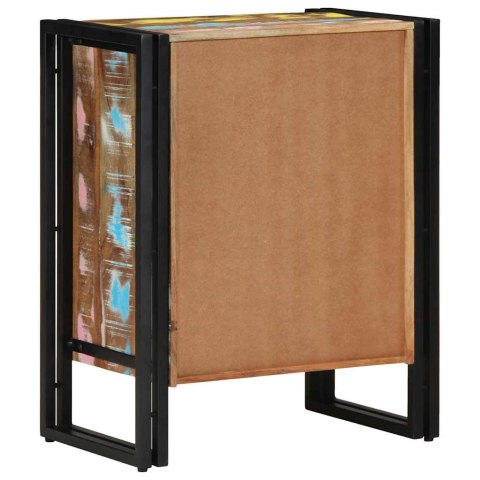 VidaXL Szafka na buty Czarny 30 x 30 x 40 cm Lite drewno z odzysku