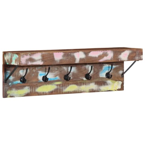 VidaXL Wieszak na płaszcze z półką Brązowy Lite drewno z odzysku