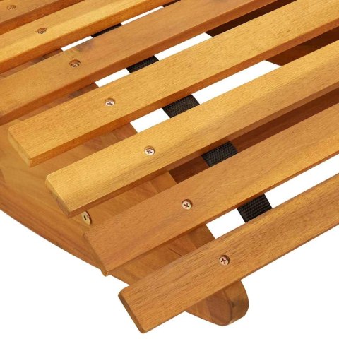 BUJANE LEŻAKI SŁONECZNE 2 SZT BRĄZOWY 154X60X74CM