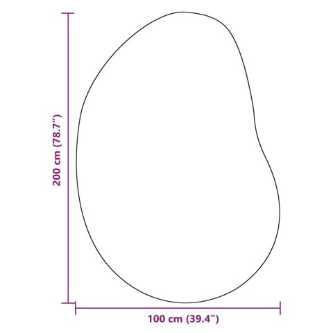 VidaXL Dywan Antracyt 100 x 200 cm Poliester