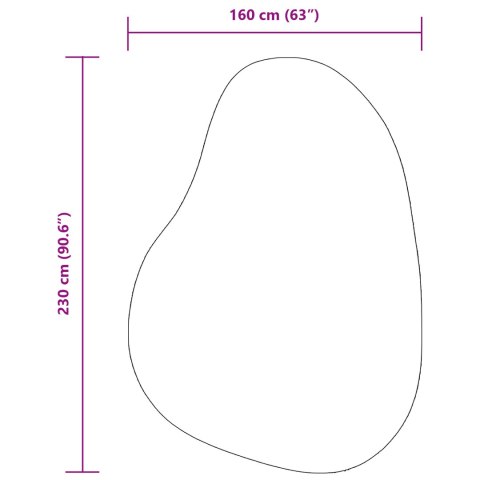 VidaXL Dywan HUARTE Antracyt 160 x 230 cm Poliester