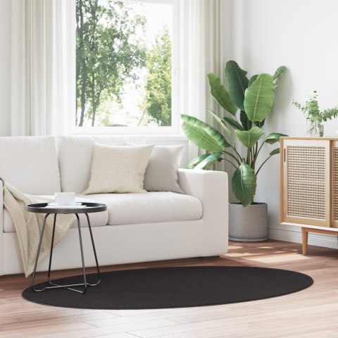 VidaXL Dywan HUARTE Czarny 100 x 200 cm 100% poliester