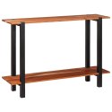 KONSOLA Z PÓŁKĄ BRĄZOWY 110X30X75CM LITE DREWNO AKACJOWE