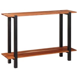 VidaXL Konsola z półką Brązowy 110 x 30 x 75 cm lite drewno akacjowe