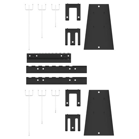 ŁAWKA DO PRZECHOWYWANIA 3 SZT SZARY 150X1X80CM