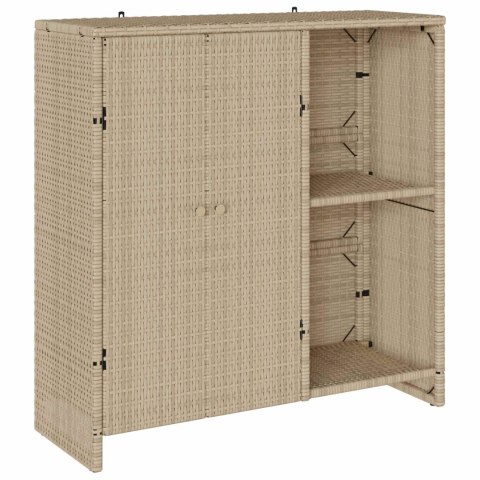 SZAFKA DO PRZECHOWYWANIA BEŻOWY 100X36X102CM RATTAN