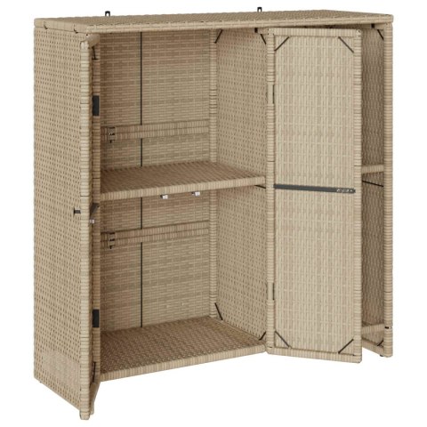 SZAFKA DO PRZECHOWYWANIA BEŻOWY 100X36X102CM RATTAN